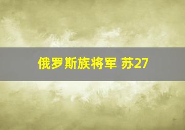 俄罗斯族将军 苏27